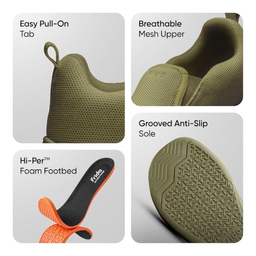 Image of Frido Cloud Comfort Slip-On & Lace-up Shoes for Men, Zero-Drop Barefoot Style & Wide Toe Box, Lightweight Casual Walking Shoes, Flexible Sole for Natural Alignment, Available in Arch & Without Arch