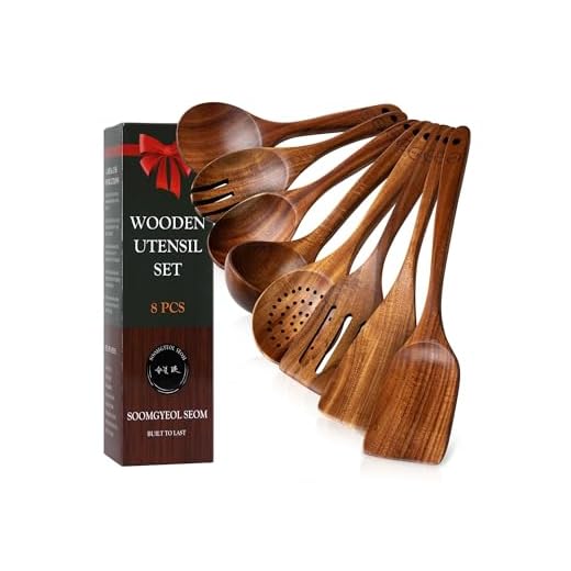 Premium Teak Wooden Kitchen Utensil Set