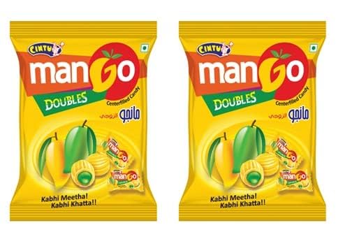 Sansik Cintu Mango Doubles Centerfilled Candy - Pack Of 2 X 150 Pieces - 1320 Gm (B0B7KCFXXD) Amazon Price History, Amazon Price Tracker