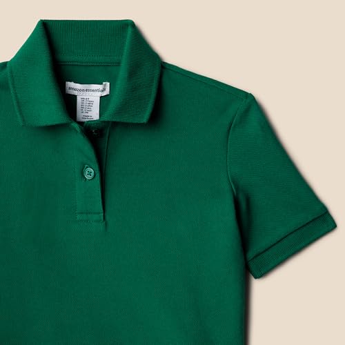 Amazon Essentials Toddlers and Baby Girls' Cotton Spandex Polo Shirt, Pack of 33