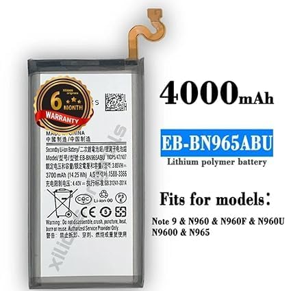 Image of EB-BN965ABE Battery for Samsung Galaxy Note 9 / N960 / N9600 / SM-N9600 / SM-N960F Battery with 6 Month Warranty**** (T163)