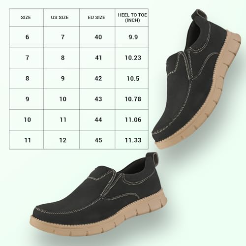 Image of STANPHORD Men Suede Slip-On Sneakers | Casual Daily Walking Shoes | Rubber Anti-Slip Sole | Lightweight Cushioned Streetwear Fashion Footwear (TPSI 5020)
