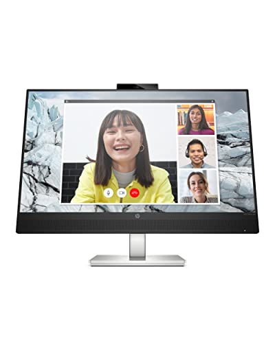 HP M27 Webcam Monitor - Computer Monitor with Built-in 5MP Camera, Speakers, & Noise-Canceling Dual Microphone - Eyesafe 27-inch Full-HD Display - USB-C & USB-A Ports - Height/Swivel Adjustment