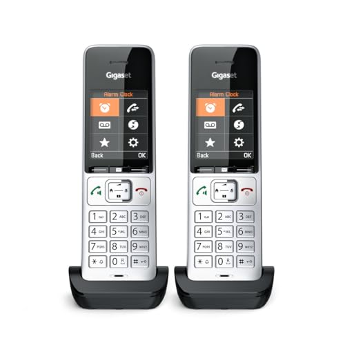 Gigaset Comfort 500HX Duo Argent-Noir idéal pour le home office