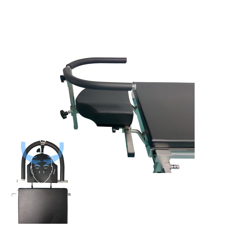 Medical Head Support System for Ophthalmic Surgery, Adjustable Arm Rest Frame with Mounting Clamps, Operating Room Surgical Bed Accessory
