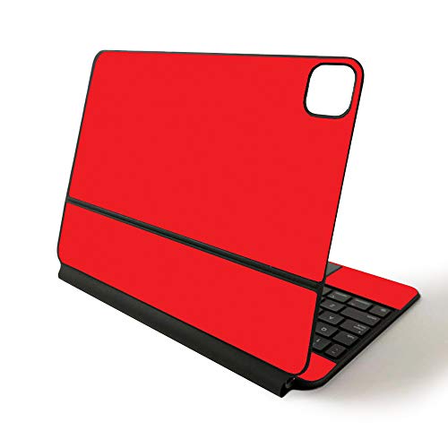 MightySkins Skin for Apple Magic Keyboard for iPad Pro 11-inch (2020) - Sushi | Protective, Durable, and Unique Vinyl Decal wrap Cover, Solid Red (APIPSK1120-Solid Red)