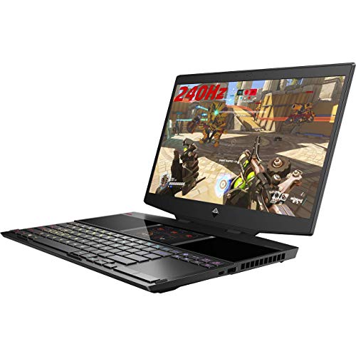 Image of HP OMEN X 15-dg0001na 15.6 Inch FHD 240 Hz Gaming Laptop with Dual-Screen, Intel Core i7-9750H, 16 GB RAM, 512 GB SSD, NVIDIA GeForce RTX 2070 (8 GB Dedicated) Graphics, Windows 10 Home - Black