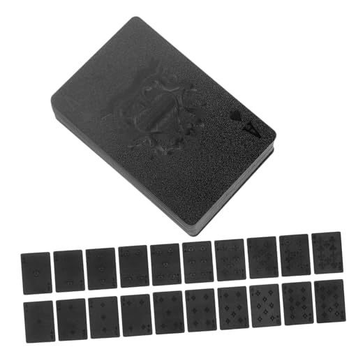 FRCOLOR wasserdichte Pokerkarten aus Dickem Kunststoff mit Einzigartigem Design Langlebig und Reißfest für Unterhaltung Tischspiele und Zaubervorführungen Handlich und Leicht Tragbar