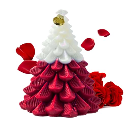 Uoqpty Velas Aromáticas Con Esencia De Navidad | Decoración de Difusor de en Forma de Árbol,Velas Aromáticas | para la Navidad el Halloween las Fiestas los Cumpleaños las Vacaciones Bodas el