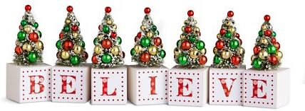 Believe Blocks with Christmas Trees