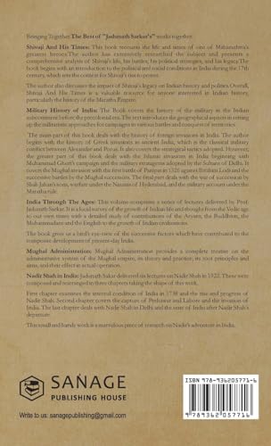 Image of Jadunath Sarkar Collection (5 Books) - (Deluxe Hardbound Edition): Shivaji and His Times, Military History of India, India Through the Ages, Mughal Administration & Nadir Shah in India