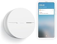 Netatmo Smarter Rauchmelder, 10-Jahres-Batterie, Selbsttest-Funktion, 85-dB-Alarm, Eigenständiges Gerät, EN14604 Zertifizierter, NSA-DE