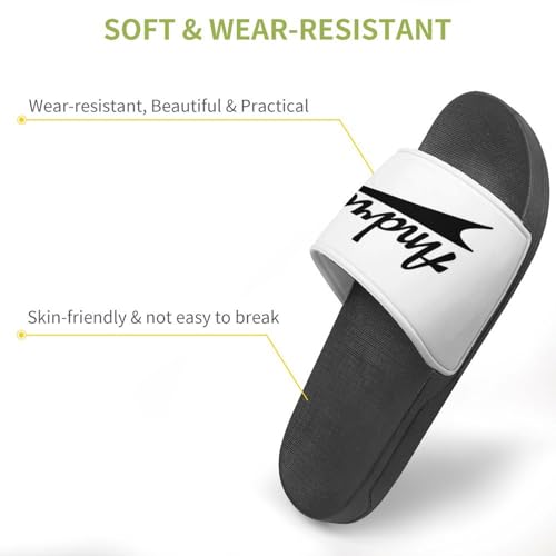 Custom Sports Slides Personalized Slippers - Baseball Sandals Quick Drying Softball Slippers Indoor Outdoor,Gifts for Men Youth Boy (Black,Style 39)3