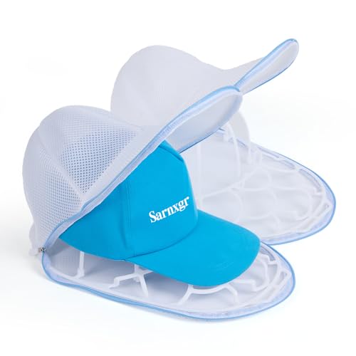 2Pcs Hat Washer Cage Hats Cleaner,Hat Washer for Washing Machine,Suitable for washing machines or dishwashers, various sizes of flat and curved baseball cap cleaning machines