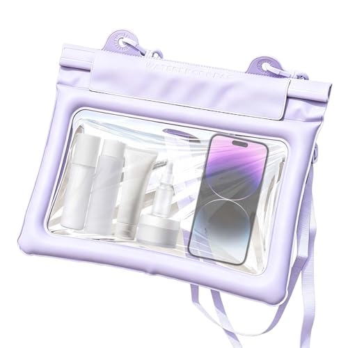 impermeable para smartphone – sumergible flotante con pantalla táctil, de teléfono impermeable | Para playa, crucero, vacaciones, piscina, natación, buceo, buceo y , violeta