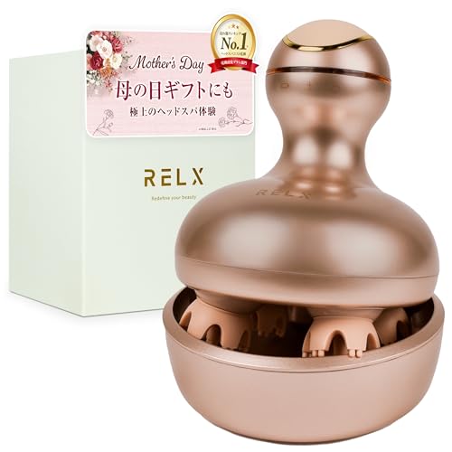 【熟練ヘッドスパニスト監修】RELX ヘッドスパ 電動頭皮ブラシ 敬老の日 (国内メーカー) IPX7防水 スカルプ...