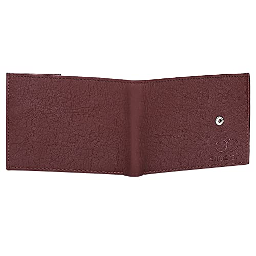 Image of Amicraft PU Leather Gift Combo Set|Gift Set For Mens & Boys Brown Wallet for Men 6 Card Slots PU Leather Formal & Casual Belt Free Size Upto 42 Inches|(Black)