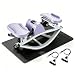 Bezvill Rock Stepper Exercise Machine – No Assembly Side Stepper for Home Gym, Quiet Step Machine with Resistance Bands, Low-Impact Glute Trainer, 113kg/250lbs