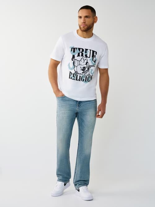 True Religion Multi Puff Horseshoe tee Camiseta Hombre (Pack de 1)