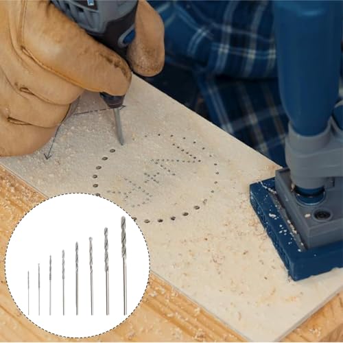 8 Stück Diamantbohrer Diamant Bohrer,0.8mm Bis 3.0mm Glasbohrer Set für Glas, Metall, Muscheln, Jade, Perlen Usw