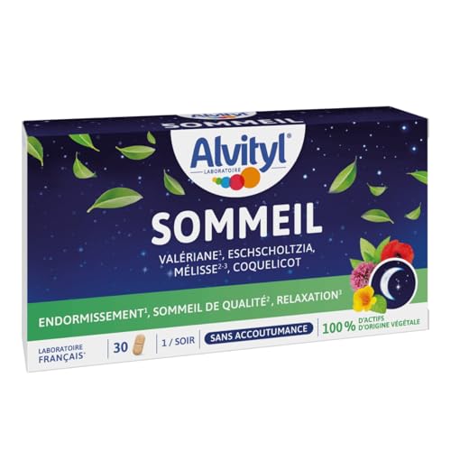 Alvityl - Comprimés Sommeil - 4 actifs d'origine végétale -