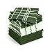 HomeLabels Kitchen Towels (12 Pack, 15"x 25") 100% Premium Cotton, Machine Washable Extra Soft Set of 12, 3 Designs Dobby Weave Kitchen Dish Cloths, Tea Towels, Bar Towels, Green