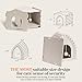 Apasiri Double-Deck Cat House: 2-in-1 Innovative Polyester Fiber Double-Deck Cat House, Sturdy and Scratch-Resistant, Original Castle Design, A Perfect Cat Bed Cave for Multiple Small Pets and Kittens