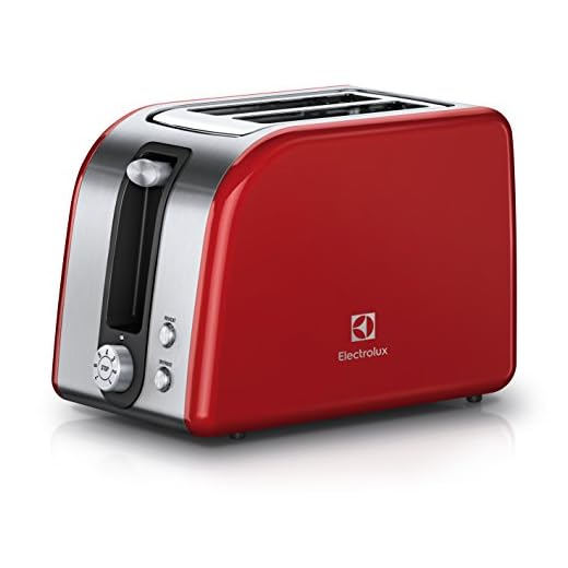 Electrolux EAT7700R 2slice(s) 850W Rojo, Plata - Tostador (2 rebanada(s), Rojo, Plata, De plástico, Acero inoxidable, 1 m, 850 W, 220-240)