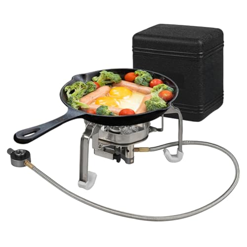 Estufa de cocina portátil, Estufa de camping al aire libre, Estufa de cocina plegable para acampar, estufa de Camping pequeña dividida, Estufa antideslizante de cuatro quemadores, estufa a prueba de p