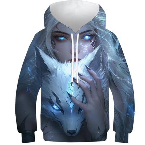 Sweat à capuche loup 3D enfant, le cadeau d'anniversaire original pour ado