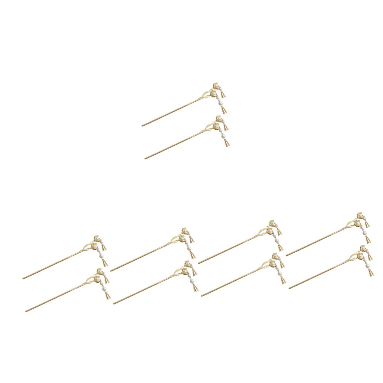 Healeved 5 Juegos De Horquillas De Metal Con Forma De Flor Para Niñas Accesorio Para El Cabello De Mujer Para Moño (2 Unidades)