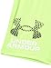 Under Armour Boys' Performance Tech Shorts, Elastic Waistband, Lightweight & Fast-Drying, Hype Green Logo, 4