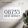 36x54 Inch Giclee Print, Lavallette, New Jersey, 08735 Zip Code (Blue) #4