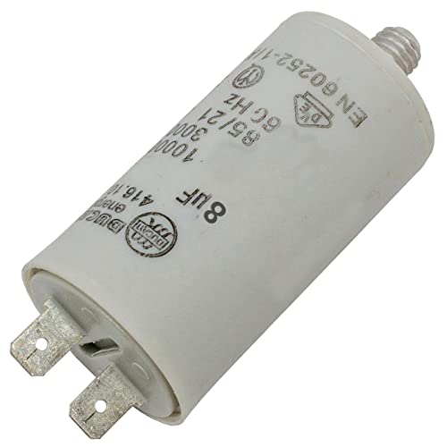 Condensateur du moteur 8µF 400V 30x70mm Prise De Courant 6,3x0,8mm Ducati 416.10.52 A 8uF Cover