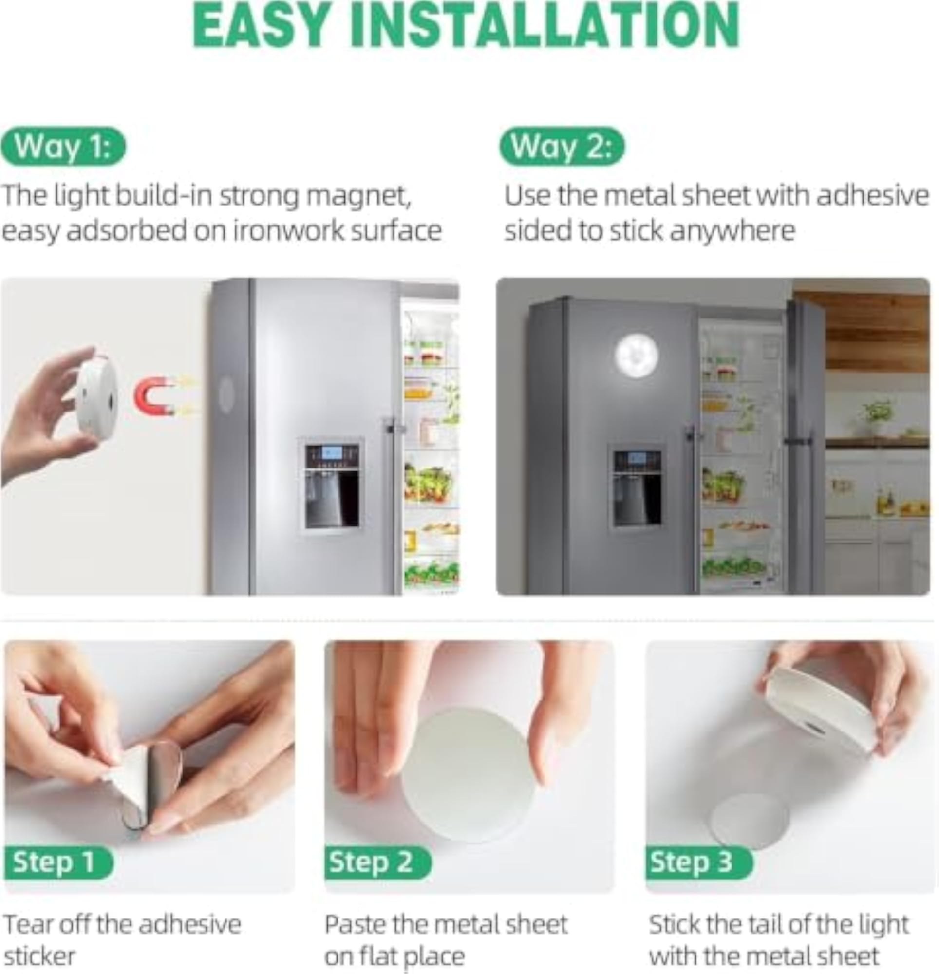 Motion Sensor Light, USB Charging LED Lamp