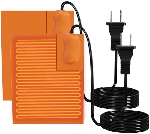 Engine Block Heater 150W 120V, 2PCS Silicone Oil Pan Heater Pad w...