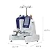 Brother Persona PRS100 Single Needle Embroidery Machine with 4-Spool Thread Stand and Free Arm Embroidery