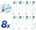 Produktbild Carolina Meyer 8pcs aufsätze Ersatzbürsten Kompatibel mit oral b. , Ersatzbürstenfür ihre elektrische Zahnbürste Kompatibel mit Precision Clean EB20, Floss Action EB25, Cross Action EB50 Zahnbürstenköpfe,