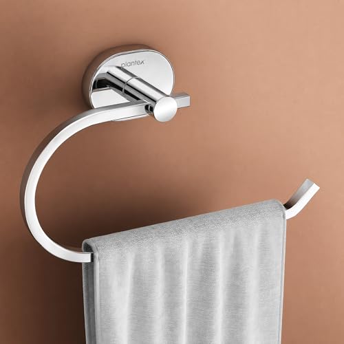 Image of Plantex J4 Stainless Steel Towel Hanger for Wash Basin /Hand Towel Hanger /Napkin Holder for Wash Basin /Bathroom Accessories (Chrome Finish) Onix