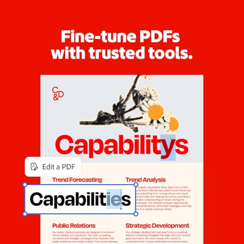 Image of Adobe Acrobat Studio | PDF Software | Create and edit PDF's with AI Insights | 12-Month License | PC /MAC Online Code | Activation Required