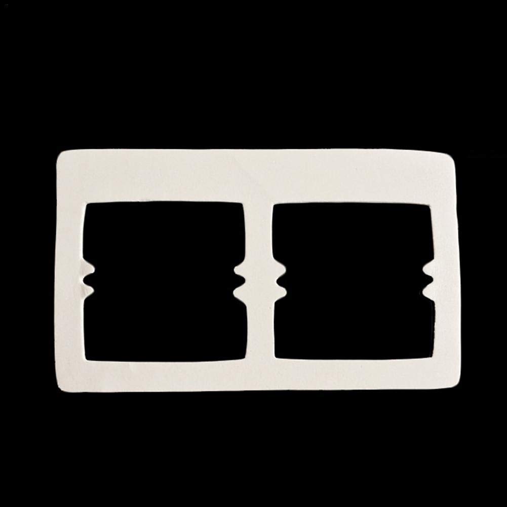 2PC 86 Type Dubbele Socket Protector Elektrische Stekker Cover Kind Veiligheidsdoos Waterdichte Doos Badkamer Benodigdheden (Color : Grijs