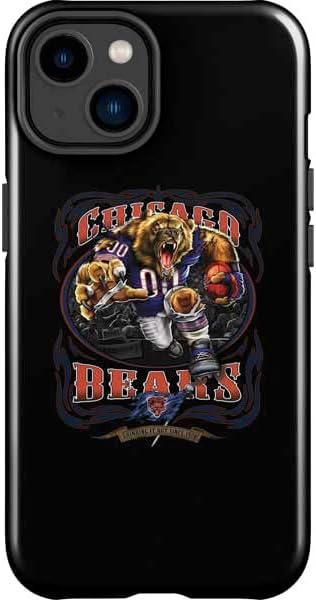 Skinit Impact Phone Case Compatible with iPhone 14 Plus - Officially Licensed NFL Chicago Bears Double Vision Design
