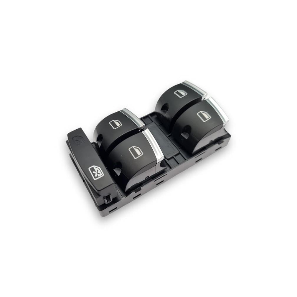 Vass41 Sol Ön Dörtlü Cam Düğmesi Krom 4F0959851H Audi A3 Sportback ile uyumlu 2009-2012