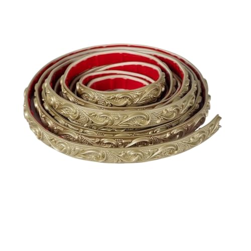 Moldura de corona dorada autoadhesiva impermeable y flexible para marcos de espejo 2