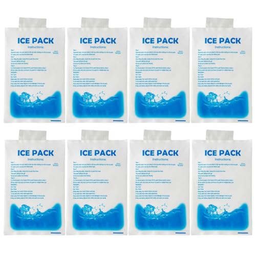 Genérico Compresas De Gel Frío Reutilizables,Compresas Frías de Gel para Lesiones y | Bolsas De Enfriamiento Accesorios para Neveras para Aire Libre Correr Envíos Alimentos Trabajo Camping