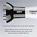 Conair Volumizing Universal Hair Diffuser, Adjustable Hair Dryer Attachment for Frizz-Free Curls to Fit Hair Dryer Nozzles from 1.75” to 2.3”