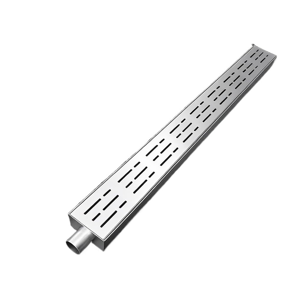 GLDYTVF Stainless Steel Drainage Channel with Grate for Patio 1.57" & 2" Width Outdoor Drainage System Narrow and Long Design Shower Floor Drain (10x3cm/4x1 1/8")