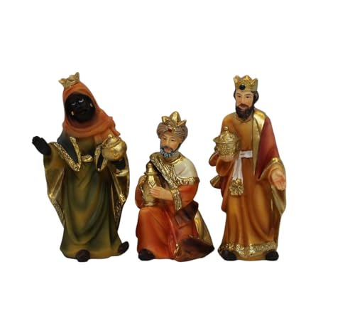 ZICOM Krippenfiguren Miniaturfiguren Heilige DREI Könige Höhe 8,2cm...