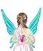 fodtahee Fairy Wings for Girls,Sparkling Glowing Wings with LED Lights,Electric Butterfly-Wings for Women,Perfect Fairy Costume and Party Decoration
