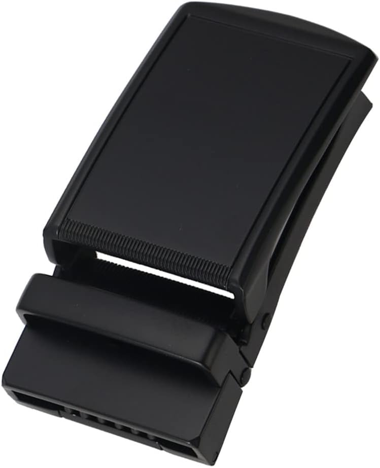 Fashion Alloy Automatic Buckle Ratchet Black Belt 40mm Width for Men